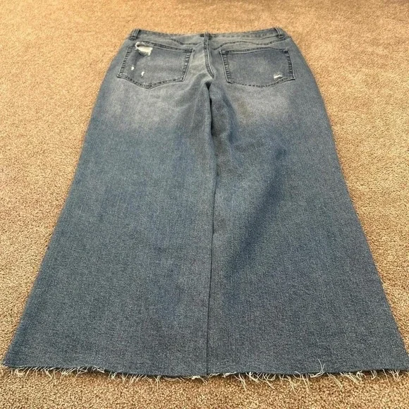 Super Baggy Wide Leg Denim Jeans Men's 32 Waist 10in Opening Y2K - Picture 1 of 5